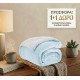 1+1 Κουβερτοπάπλωμα Υπέρδιπλο Flannel Sherpa Προβατάκι 220X240 FLANNEL-1+1-Γαλάζιο