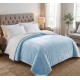 1+1 Κουβερτοπάπλωμα Υπέρδιπλο Flannel Sherpa Προβατάκι 220X240 FLANNEL-1+1-Γαλάζιο