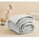 Κουβερτοπάπλωμα Υπέρδιπλο Flannel Sherpa Προβατάκι 220X240 FLANNEL-Γκρί