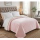 Κουβερτοπάπλωμα Υπέρδιπλο Flannel Sherpa Προβατάκι 220X240 FLANNEL-Ρόζ Ανοιχτό