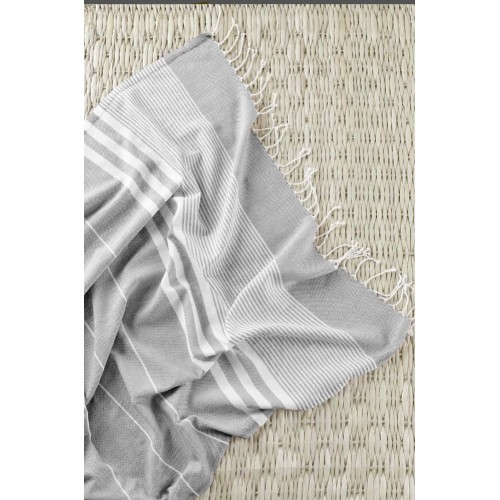Πετσέτα Θαλάσσης 100% Microfiber 100x180 BEACHTUR-Γκρί Ανοιχτό