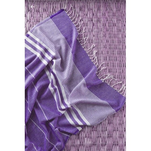 Πετσέτα Θαλάσσης 100% Microfiber 100x180 BEACHTUR-Μώβ Σκούρο