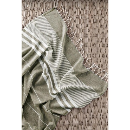 Πετσέτα Θαλάσσης 100% Microfiber 100x180 BEACHTUR-Χακί